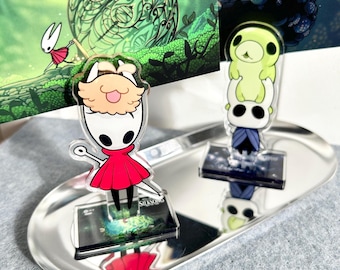 Hohler Ritter & Seidenlied Acrylständer mit Clip – ein Geschenk für Gamer