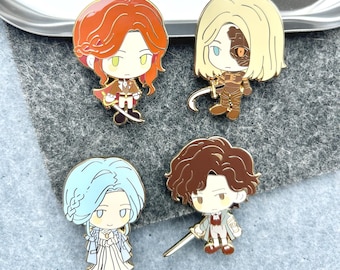 LoP Enamel Pin: Pinocchio, Sophia, Romeo & Lea  - Soulslike Game Gift