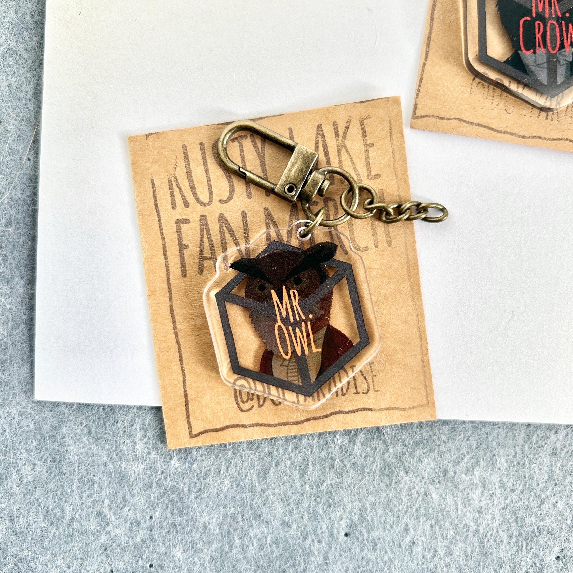 Rusty Key Chain Rusty Lake Acrylic Keychain: Mr. Owl, Mr. Crow, Harvey - Gamer Gift - Etsy