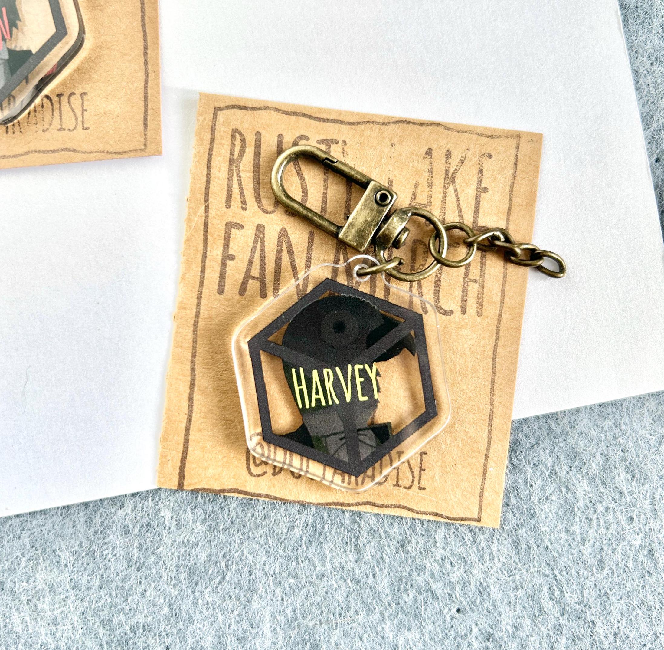 Rusty Lake Acrylic Keychain: Mr. Owl, Mr. Crow, Harvey - Gamer Gift - Etsy