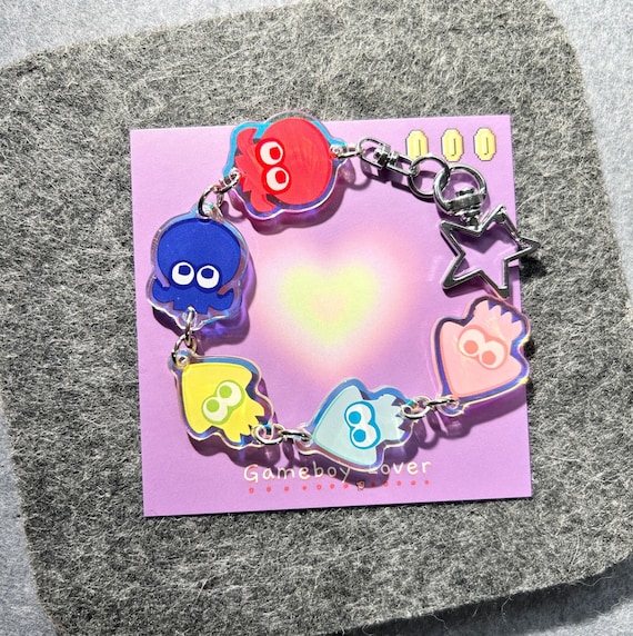 スプラトゥーン アクリルキーホルダー セット スプラトゥーン アクリルキーホルダーセット：イカ＆タコ カワイイ