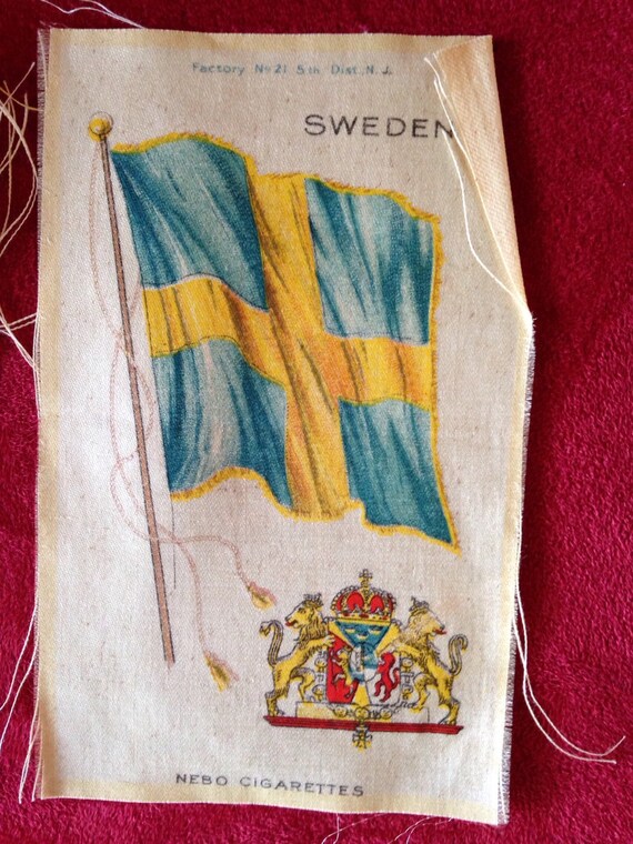 Collection of 3 NEBO Cigarette Silks of Sweden