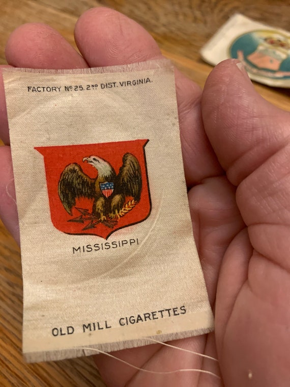 Mississippi State Seal on Old Mill Cigarette Silk