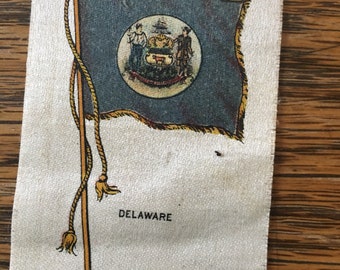 Delaware State Flag on Cigarette Silk