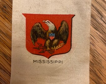 Mississippi State Seal on Old Mill Cigarette Silk