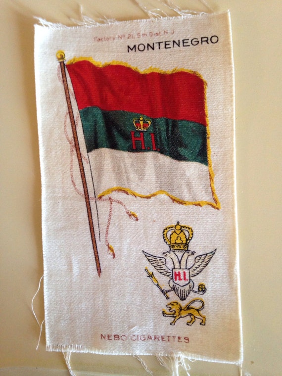 Montenegro Flag Cigarette Silk