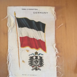 Germany Flag with Crest Cigarette Silk