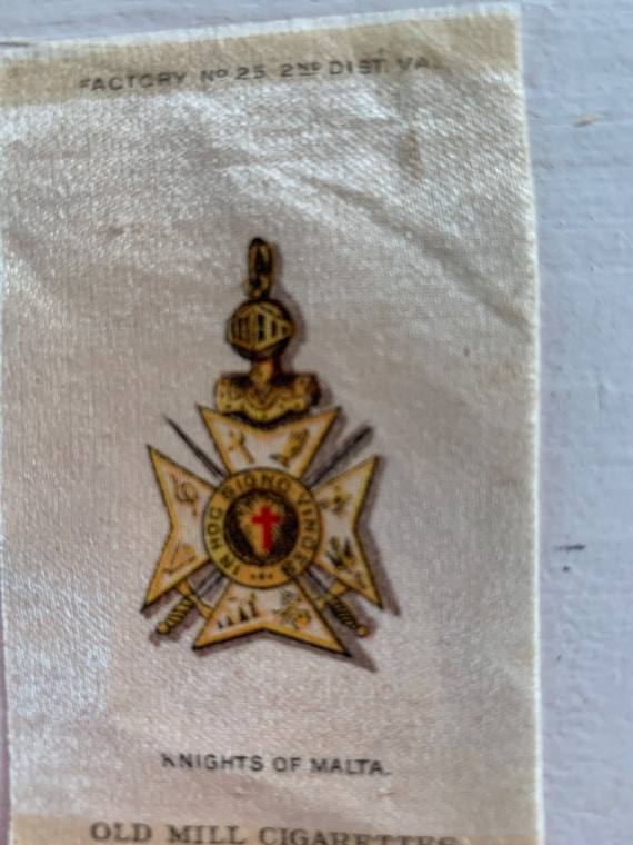 how much are cigarettes in malta Knights of Malta Emblem on Old Mill Cigarette Silk