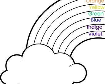 Regenbogenfarben Zähl-Aktion für Vorschule & Kindergarten | Farbabstimmung druckbar | PDF Download