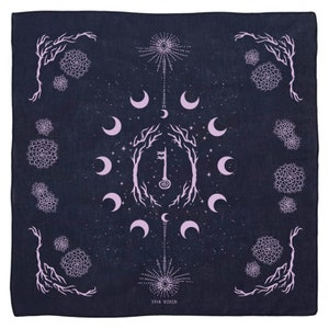 Cotton Altar Cloth | Star Seeker Tarot Oracle Bandana Divination Reading Cloth Magic Spiritual