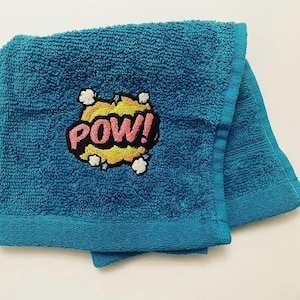 Comic Book &quot;POW&quot; Embroidery Design – Digital Download