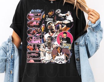 Camiseta vintage limitada de Allen Iverson, jugador de baloncesto, leyenda, regalo para mujer y hombre, camiseta unisex, camiseta vintage de baloncesto