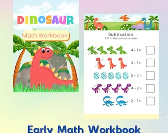 Livro de atividades matemáticas com dinossauros: atividades para pré-escola (PDF para imprimir)