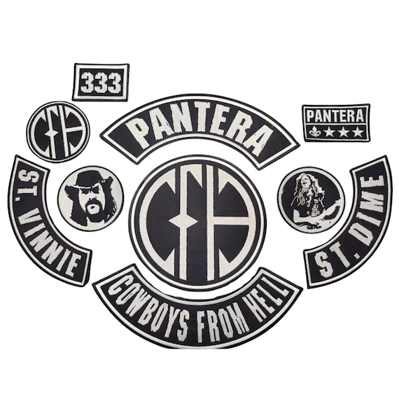 パンテラ  CFH  COWBOYS  FROM  HELL灰皿 Pantera CFH Embroidered Iron-on Patches - Cowboys From Hell