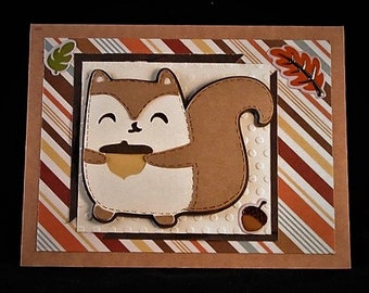 Autumn Squirrel  Card