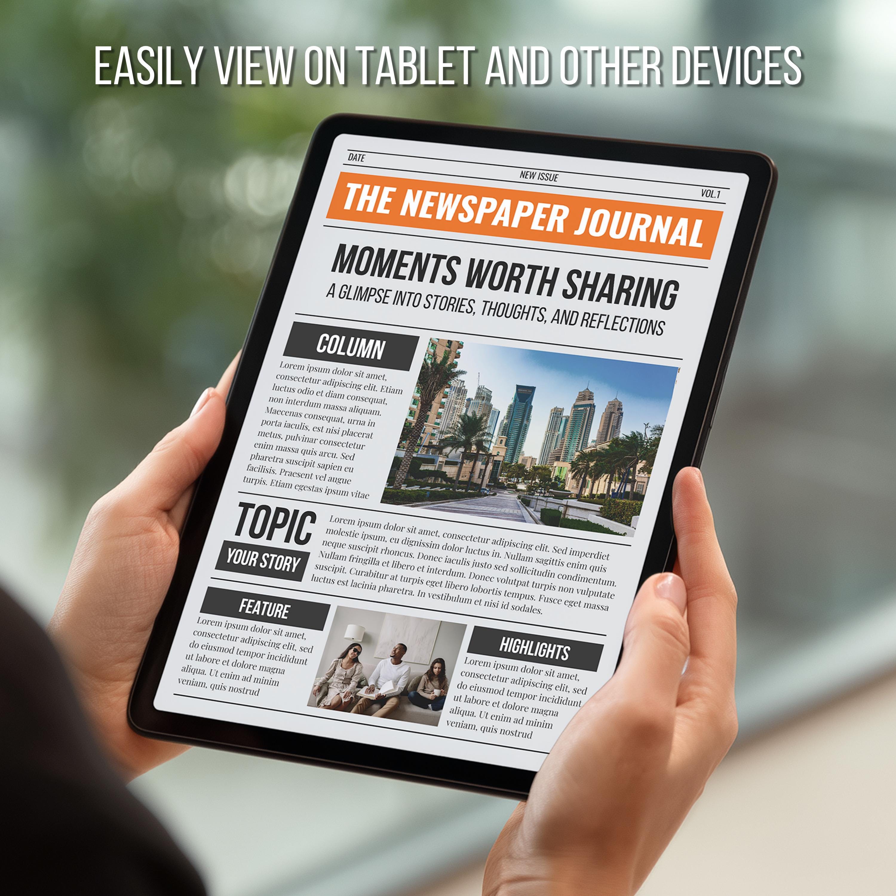 Editable Front Page Newspaper Canva Template Bundle|printable Fake ...