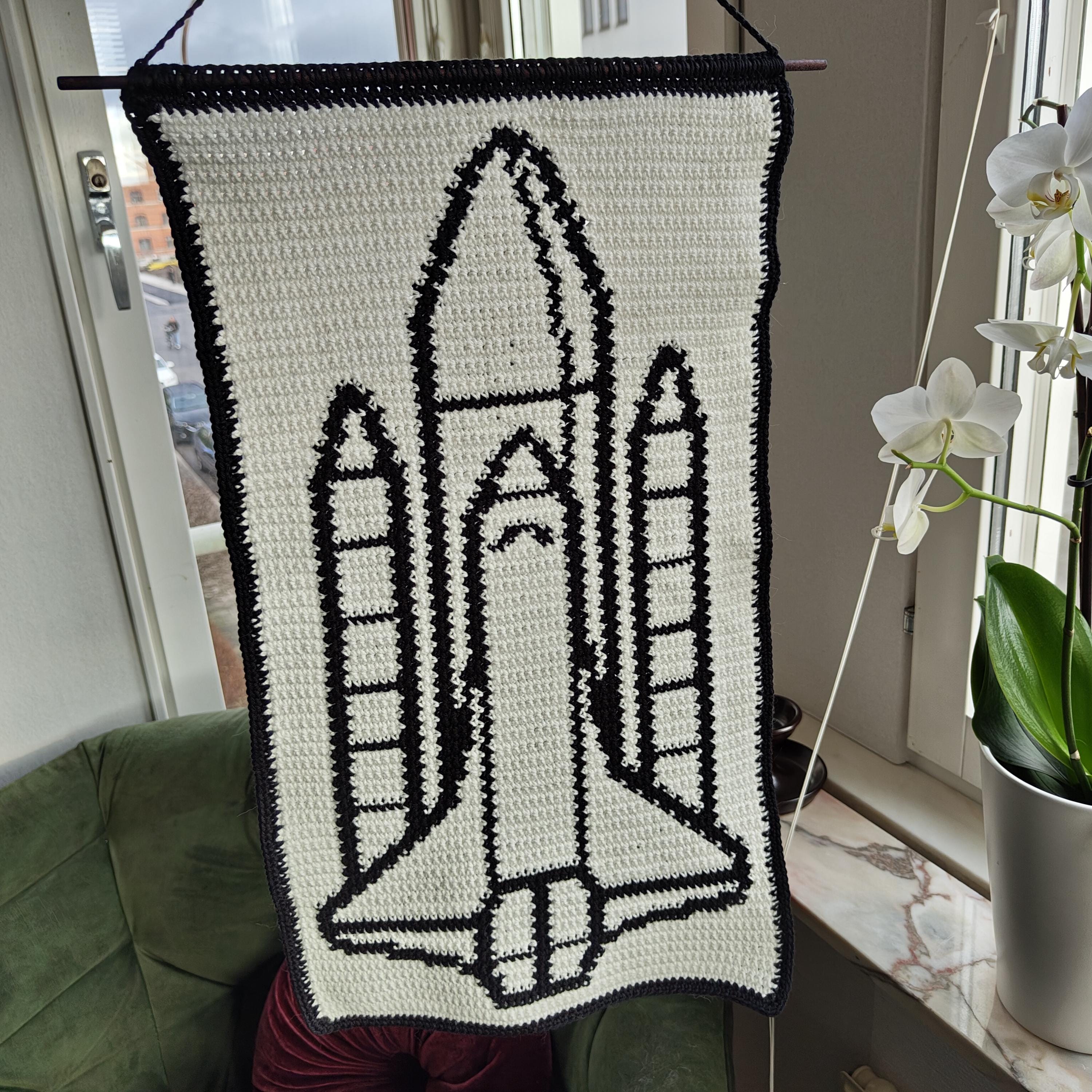 造形/M.ババッチのスクラップアート The Spaceship Tapestry Crochet Pattern - Etsy