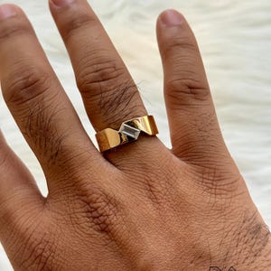Men’s Statement Ring 7×3.50 MM Baguette Cut Lab-Grown Diamond | 14K Gold Solitaire Engagement & Wedding Band, Wedding Ring, Anniversary Gift Bild 9