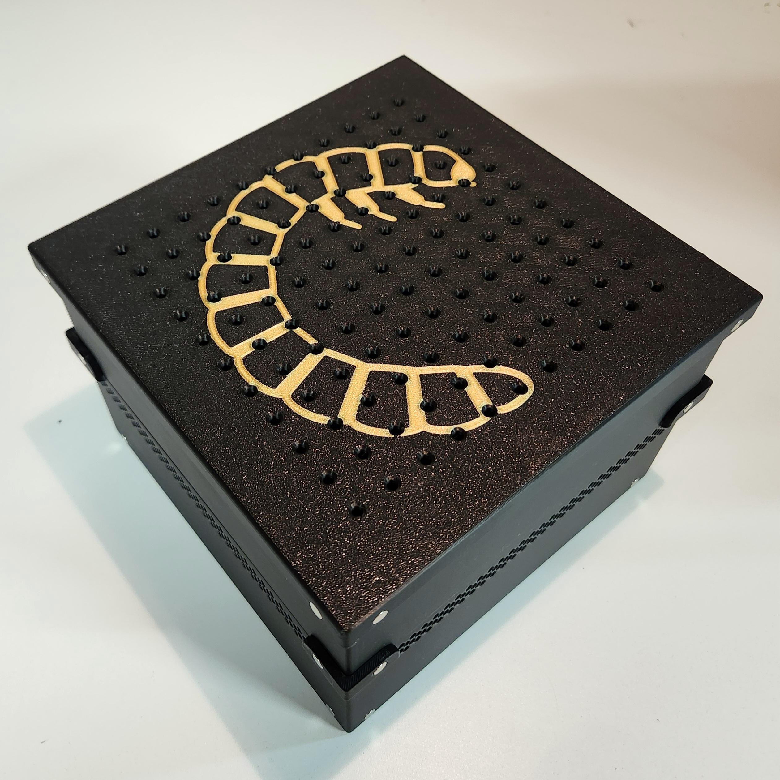 Mealworm Farm Self Sorting, Modular, Expandable, Compact, Insect Breeding Container, Worm Keeper