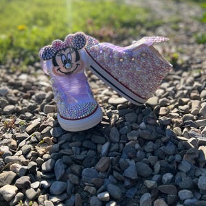 Custom Minnie Mouse Converse Shoes | Hand Painted Disney Chucks| Personalized Girl Sneakers |Birthday Gift | Toddler/ Youth Sizes