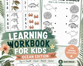 Dive Into Learning! Printable Workbook for Kids