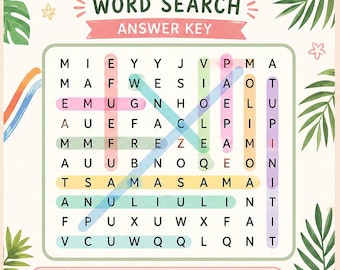 Samoan Colors Word Search