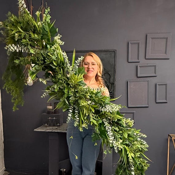 Eucalyptus Greenery Garland: Artificial Plant Decor, custom size