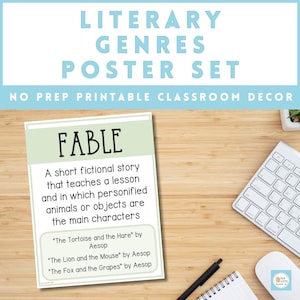 Literary Genres Posters | 19 Printable Posters
