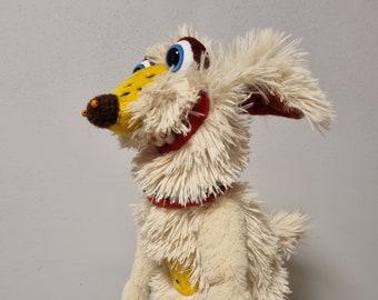 Furry dog - full body hand puppet