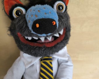 Wolf- funny full body hand puppet