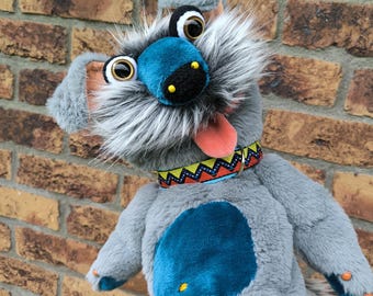 Schnauzer Dog - full body hand puppet