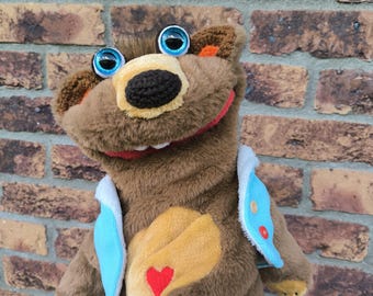 Teddy bear - full body hand puppet