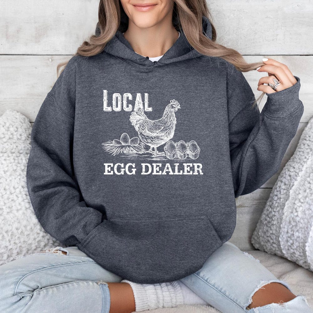 Christian Easter Sweatshirts, Local Egg Dealer T-Shirt, Happy Easter Gifts, Retro Chicken Shirt, Farm Sweatshirt, Christian Gifts, Farmer