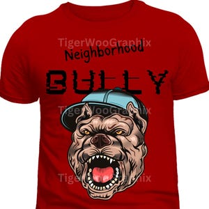 Archivo PNG de descarga digital de Neighborhood Bully / Archivo PNG de descarga digital para sublimación con fondo transparente / Diseño digital DIY