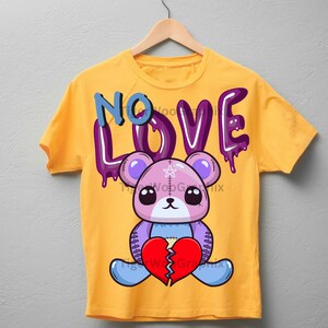 Archivo PNG de descarga digital No Love Bear / Archivo PNG de descarga digital para sublimación con fondo transparente / Diseño digital DIY