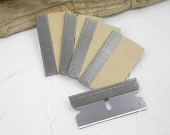 4 Single Edged blades for crafters to cut, chop, slice, dice, scrape, and trim any clay, wood, or plastic