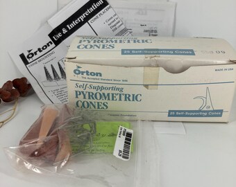 Orton pyrometric cones for kiln testing