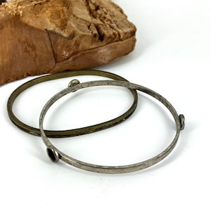 Unique Channel Bangle Bracelet  Blanks