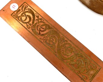 Etched Copper for bracelets or as texture stamps