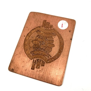 Copper etched Art Deco and Celtic designs for stamping or jewelry making