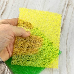 Flat Sponge Foam Bubble texture sheet for polymer and other clays
