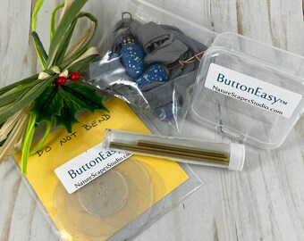 Button Maker Necklace Gift Kit for Polymer Clay Artists - Limited Edition Holiday Gift Set