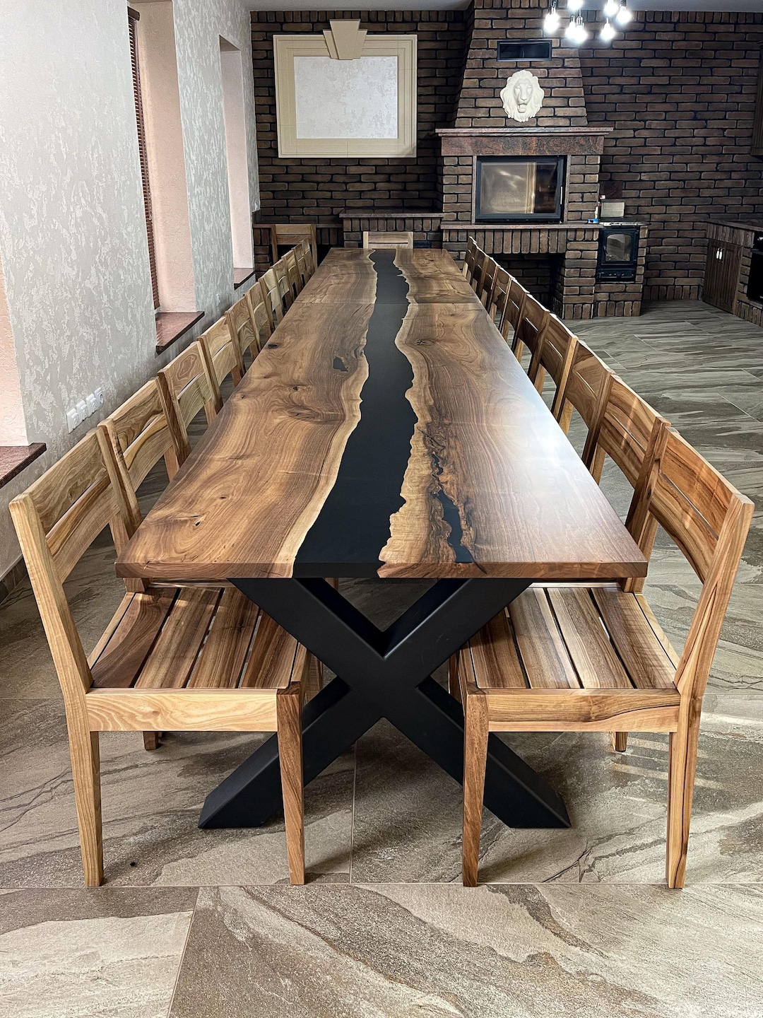 Personalized Table Dining Epoxy River Long Suitable for Large Living ...
