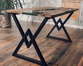 Living Room Table, Resin Table, River Epoxy Table, Epoxy Dining Table, Kitchen Table, Custom Epoxy Table