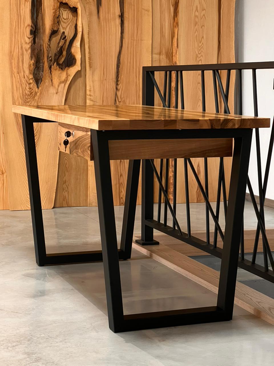 Timber Desk Table Office Table, Desk Table, Wood Desk Table, Custom Desk Table - Etsy