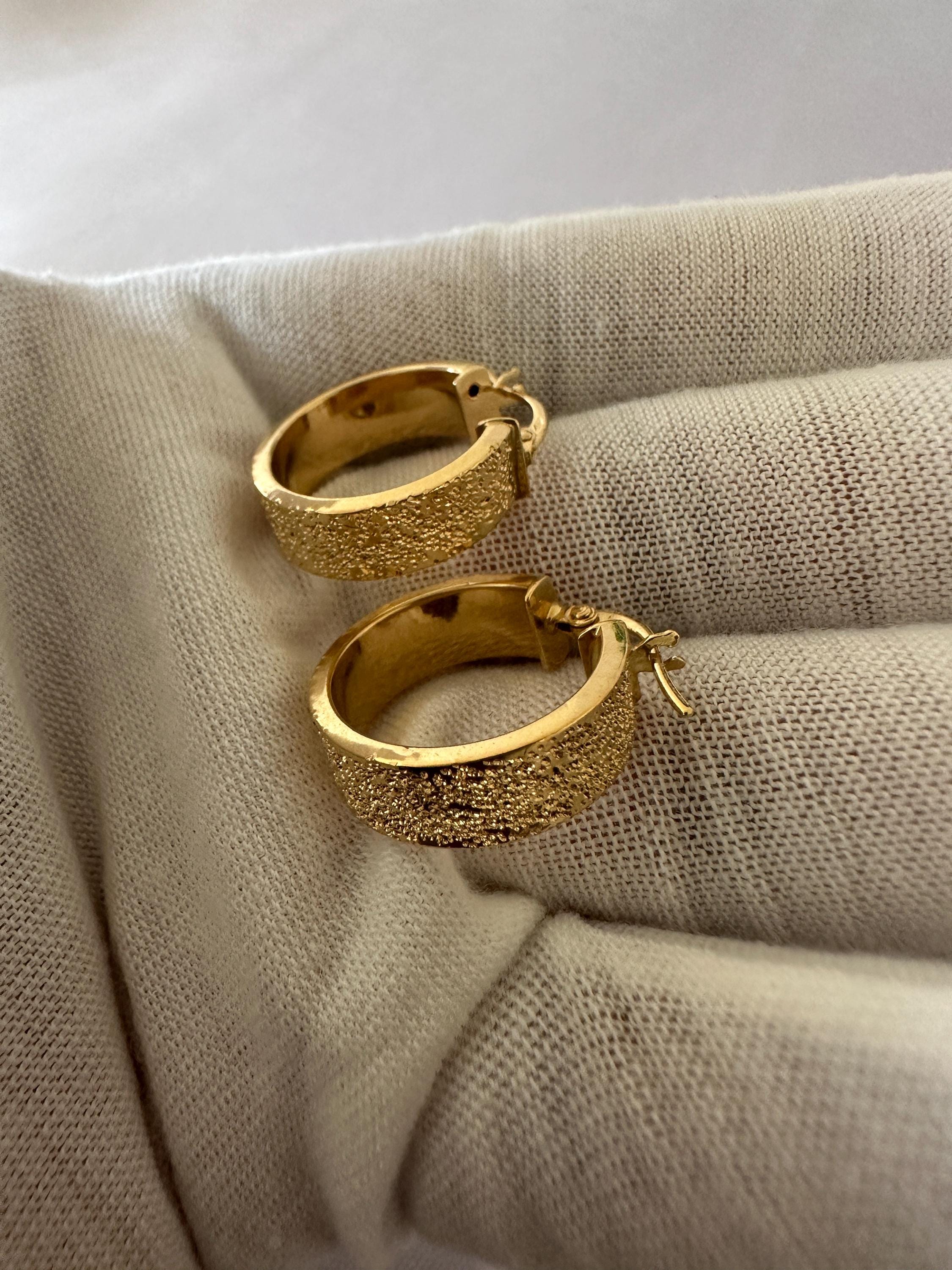 18k Gold Earrings - Etsy Singapore