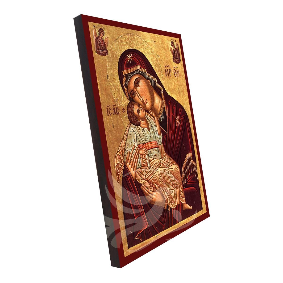The Sweet-kissing Mother Icon, Handmade Greek Icon of Virgin Mary Sweet ...