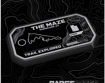 The Maze Trail Badge (Sand Hollow - Hurricane, UT)