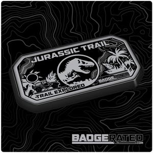 1pc Jurassic Rated Sticker Decal Emblem 4x4 Badge Auto Fender - Foto 2