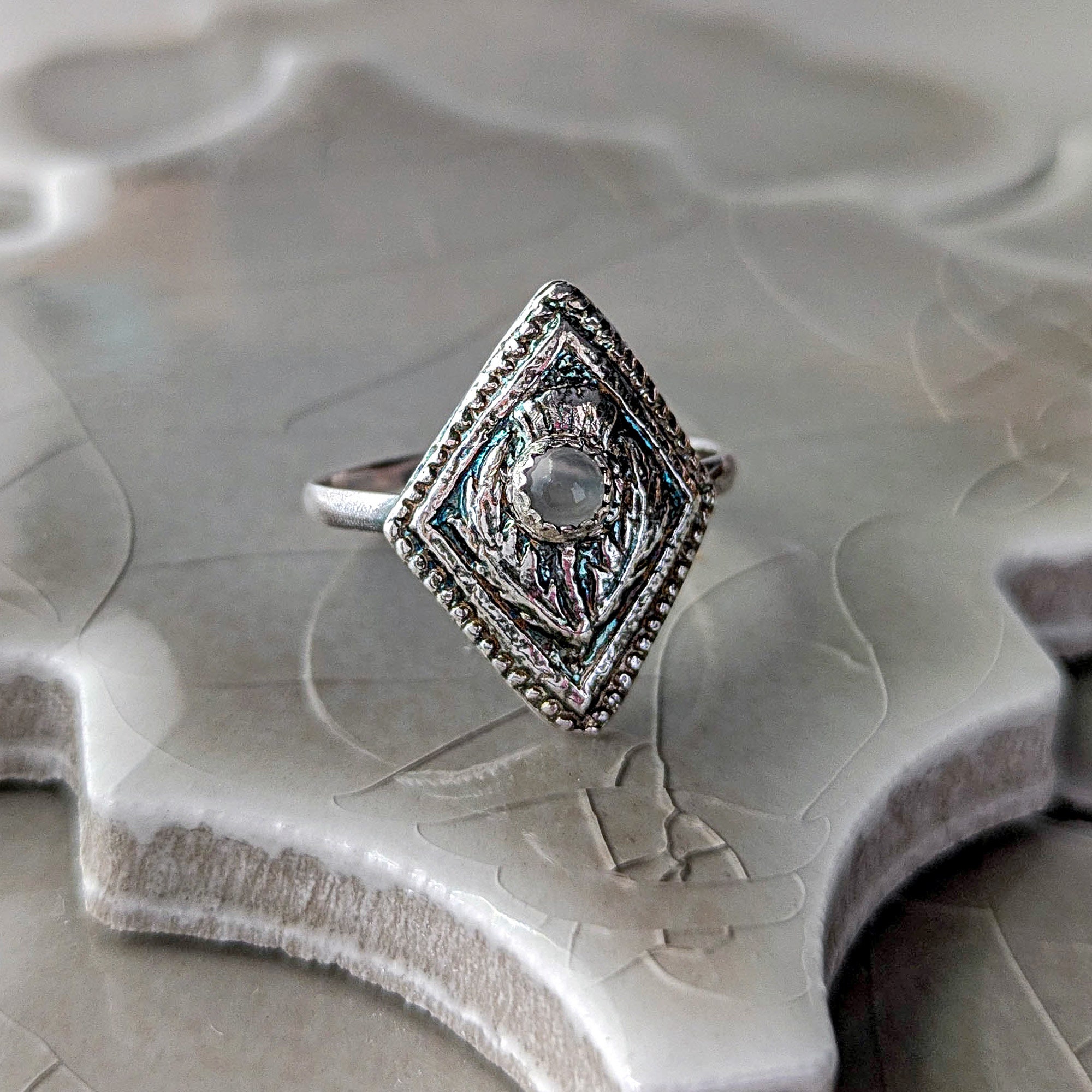 Bague Chardon En Argent 925 - Taille 54, Style Chardon - Neuve Sans Emballage